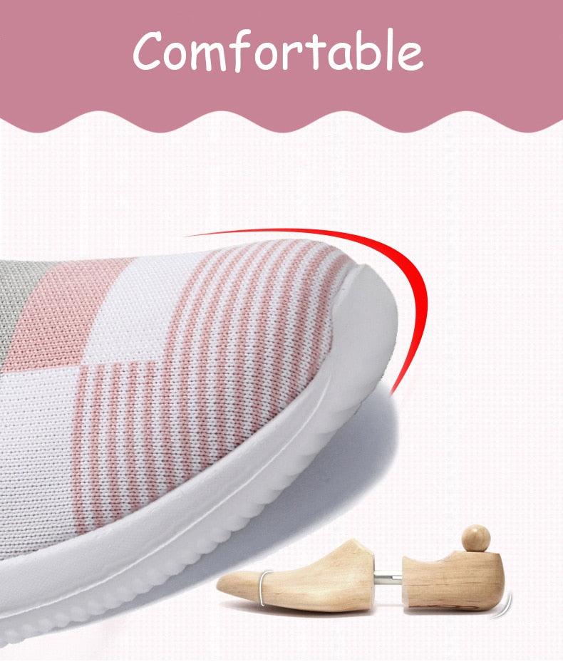 Elegant Women Shoes Espadrilles Knitted Sneakers Women New Flat Shoes Mix Color Casual Walking Shoes Slip-on Sock Shoe Lady Girls Running Shoes Mesh Air Mesh Womens Espadrilles