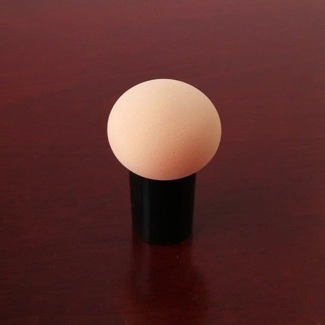 Elegant Womens Non-latex Makeup Sponge Mushroom Head Powder Liquid Dry And Wet Multifunction Makeup Brush Cosmetic Tool Storage Box