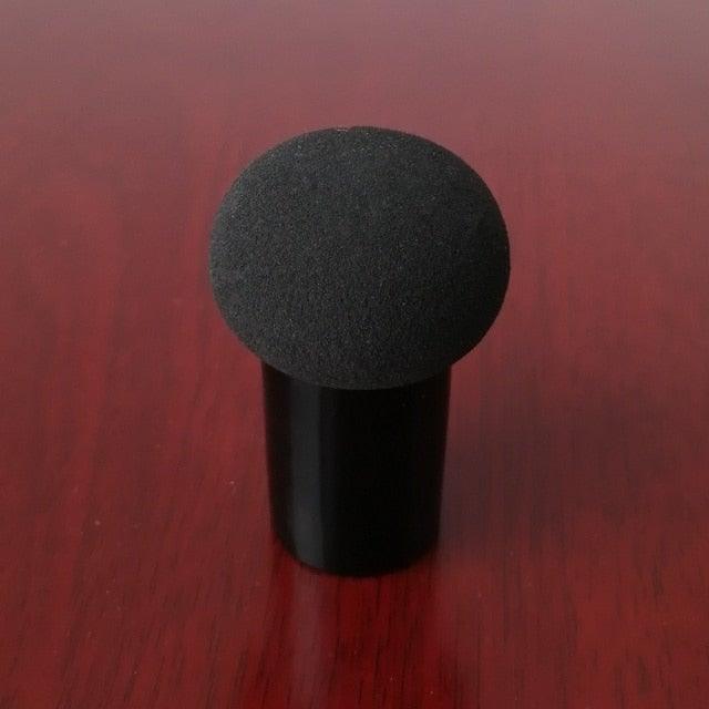 Elegant Womens Non-latex Makeup Sponge Mushroom Head Powder Liquid Dry And Wet Multifunction Makeup Brush Cosmetic Tool Storage Box