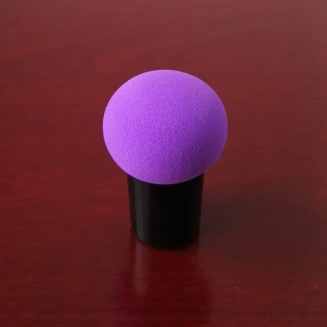 Elegant Womens Non-latex Makeup Sponge Mushroom Head Powder Liquid Dry And Wet Multifunction Makeup Brush Cosmetic Tool Storage Box