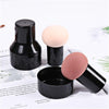 Elegant Womens Non-latex Makeup Sponge Mushroom Head Powder Liquid Dry And Wet Multifunction Makeup Brush Cosmetic Tool Storage Box