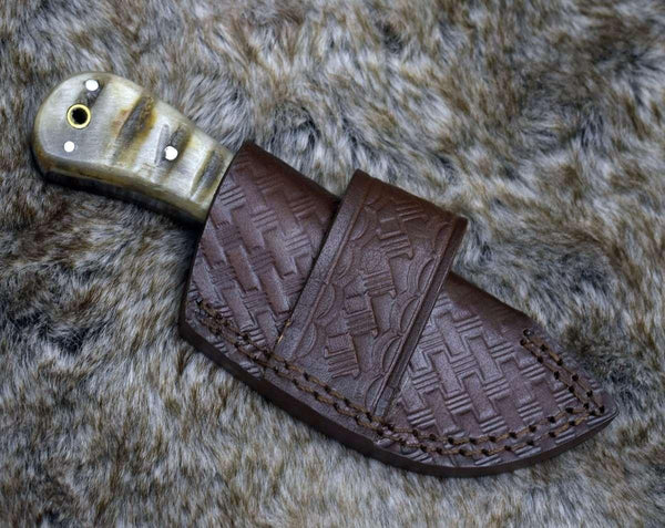 Elemental Skinning Knife with Ram Horn Handle - Gifts for You 'n Me
