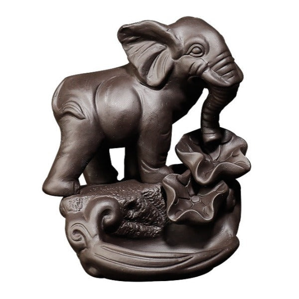 Auspicious Elephant Backflow Incense Burner