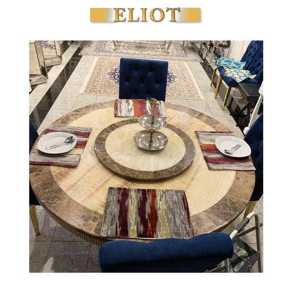 Cirrus - Set of 4 Beautiful Cut Velvet Placemats - Color: Ruby