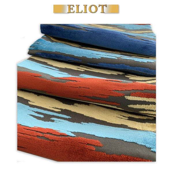 Elegant Plate Mats, Cirrus - Pack of 4 Beautiful Cut Velvet Thick Placemats - Color: Memphis