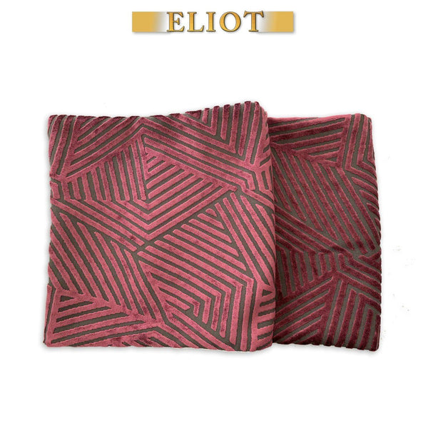 Otis - Pack of 4 Beautiful Cut Velvet Placemats - Color: Sunset
