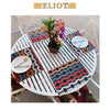 Bardot - Pack of 4 Beautiful Cut Velvet One-Side Placemats - Color: Atomic