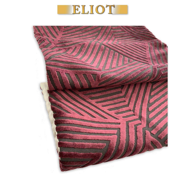 Otis - Pack of 4 Beautiful Cut Velvet Placemats - Color: Sunset