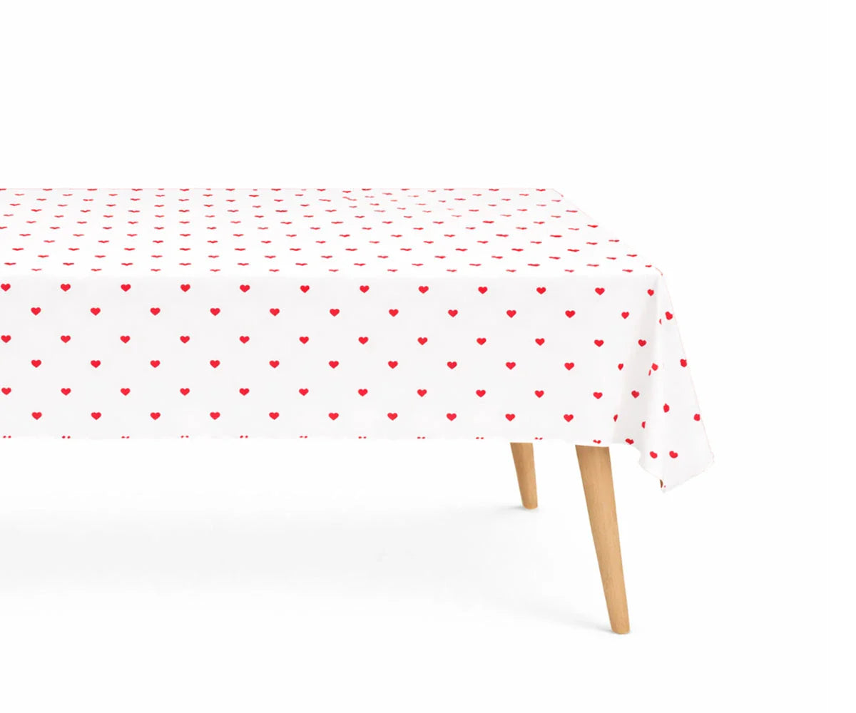 Heart Table Cover - Valentine's Day
