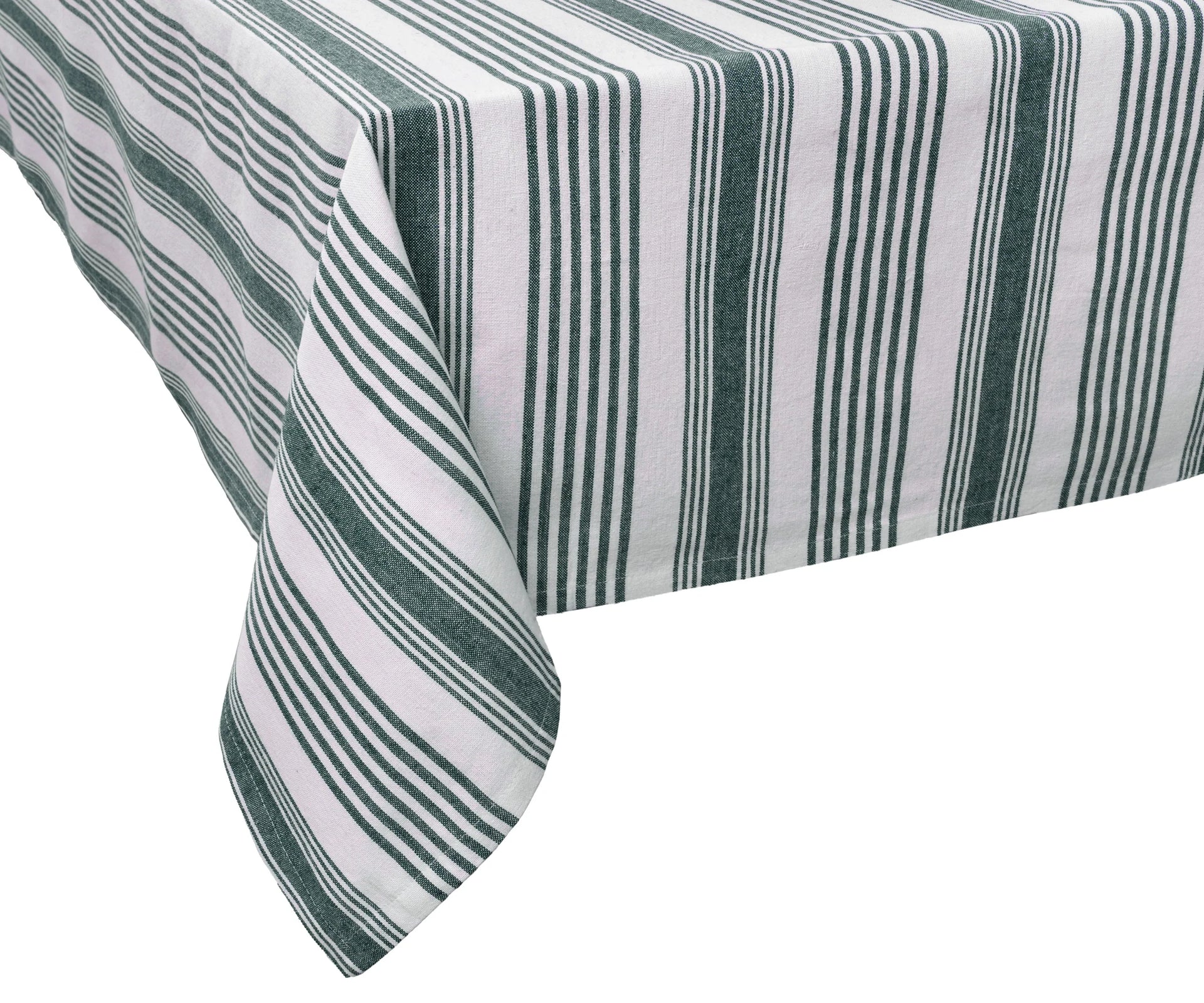Striped Tablecloth Green - French Provence Tablecloth