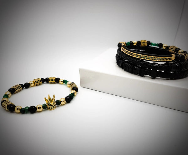 emerald stone bracelet for men
