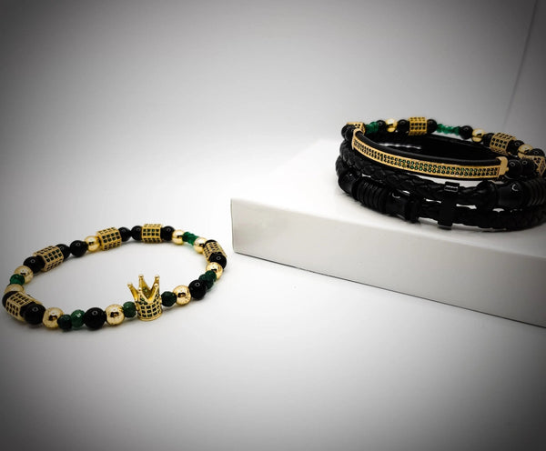 emerald stone bracelet for men