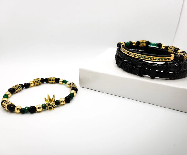 emerald stone bracelet for men