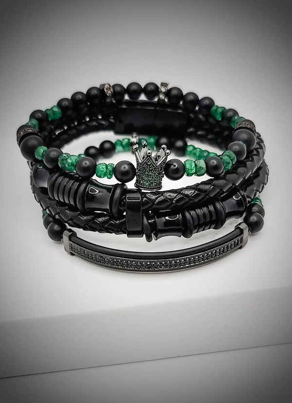 Emerald Stone Bracelet set