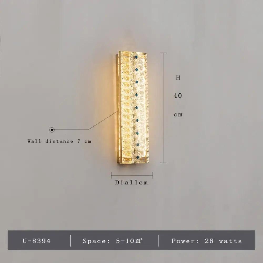 Emma Crystal Wall Sconce | Bedroom & Bedside Lighting