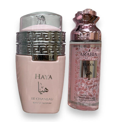 Emper Arabia Haya Gift Set 2in1 Eau De Parfum + Body Mist 100Ml Le Chameau