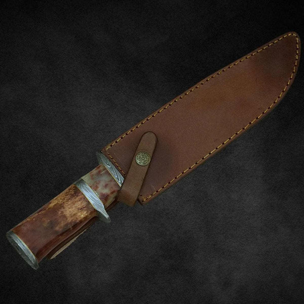 Empyrean Bowie Knife with Bone Handle & Sheath - Gifts for You 'n Me