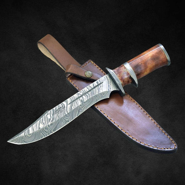 Empyrean Bowie Knife with Bone Handle & Sheath - Gifts for You 'n Me