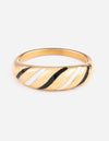 Enamel Croissant Ring - 5