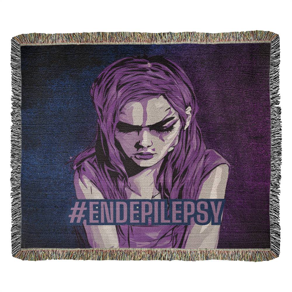 End Epilepsy Woven Blanket
