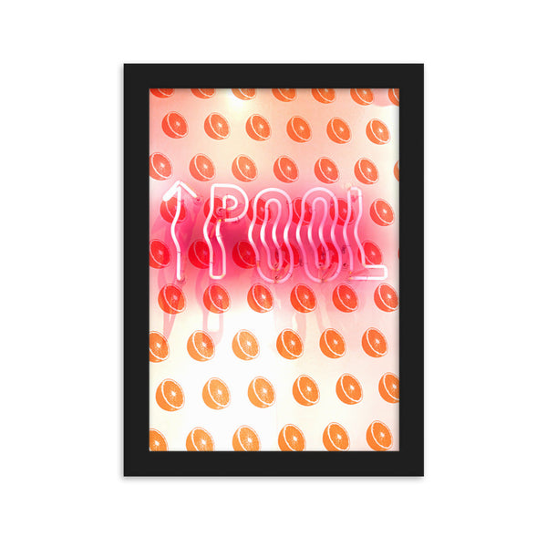 Pool Sign - Framed Wall Art