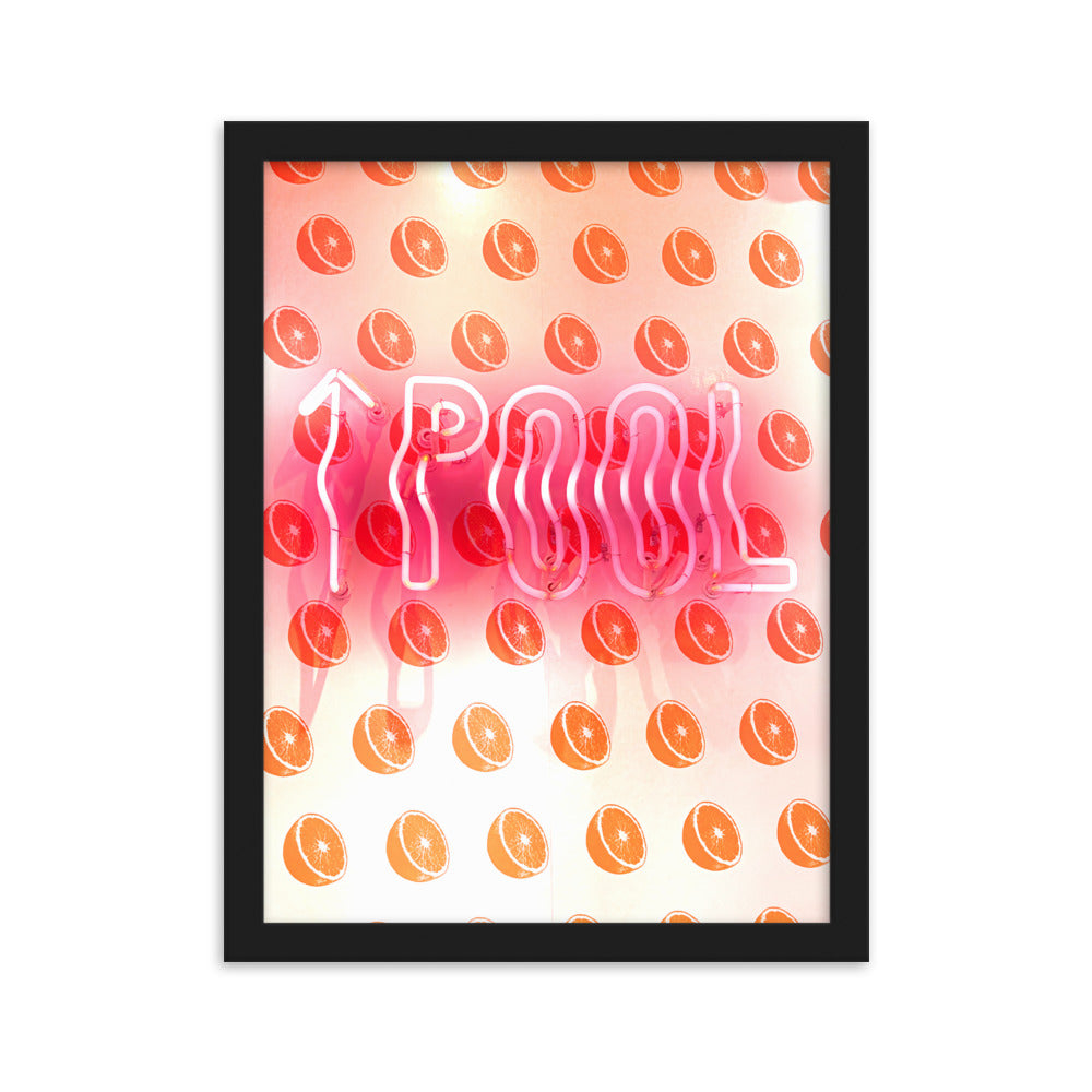 Pool Sign - Framed Wall Art