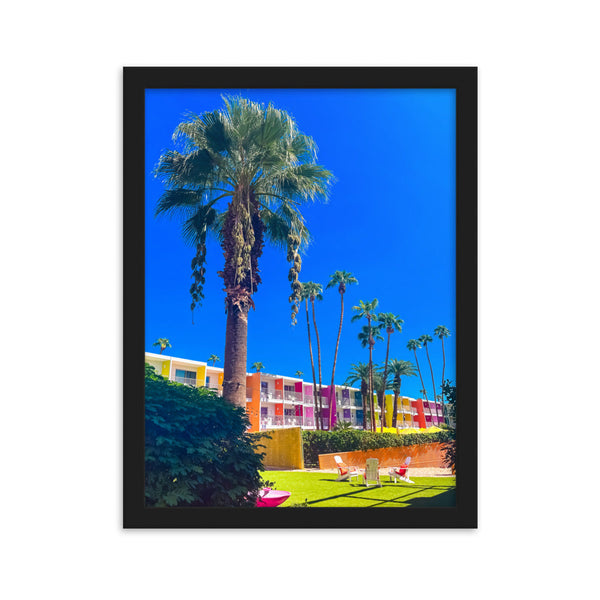 Palm Prism Serenade - Framed Wall Art