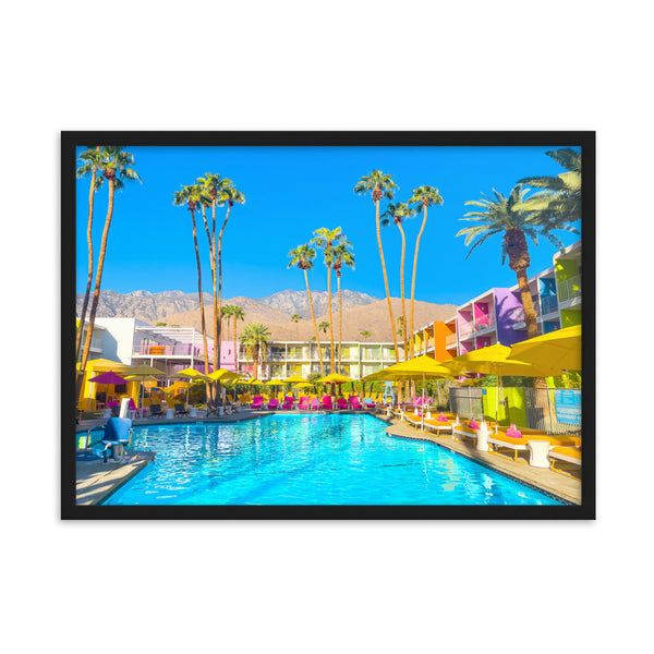 Pool Day Paradiso 2 - Framed Wall Art