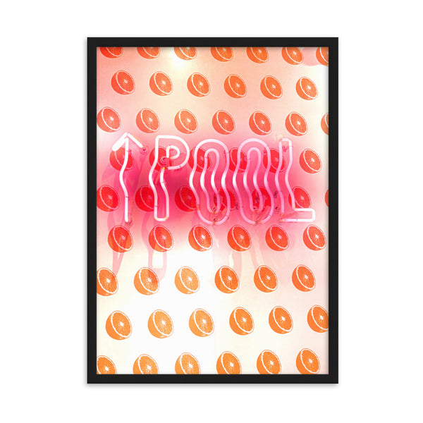 Pool Sign - Framed Wall Art