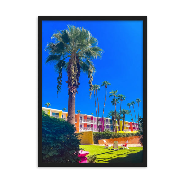 Palm Prism Serenade - Framed Wall Art