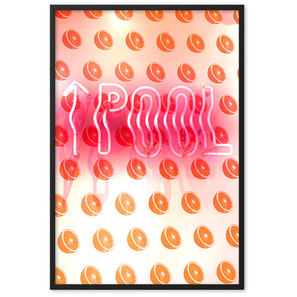 Pool Sign - Framed Wall Art