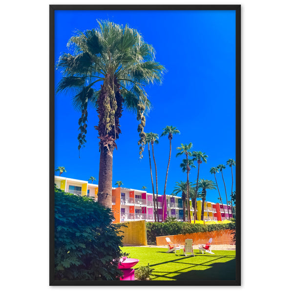 Palm Prism Serenade - Framed Wall Art