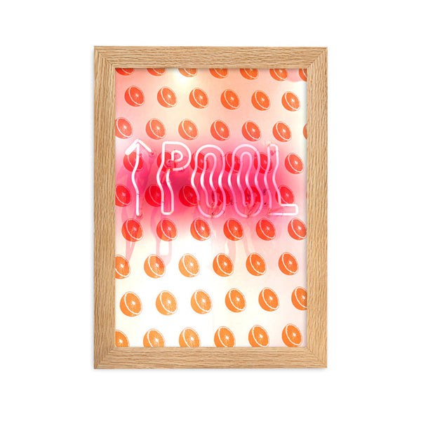 Pool Sign - Framed Wall Art