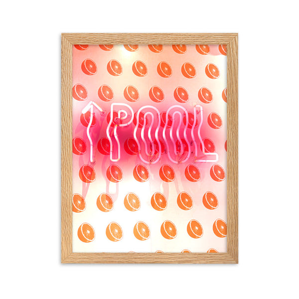Pool Sign - Framed Wall Art