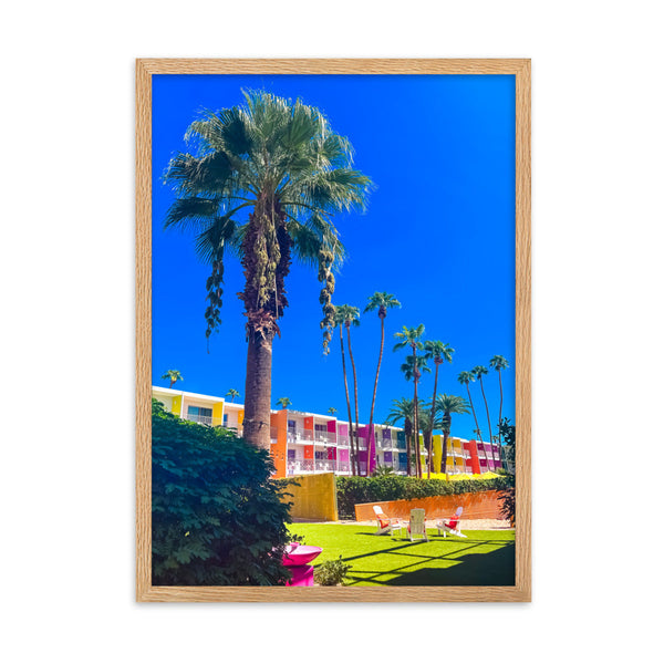 Palm Prism Serenade - Framed Wall Art