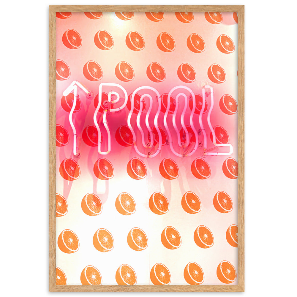 Pool Sign - Framed Wall Art