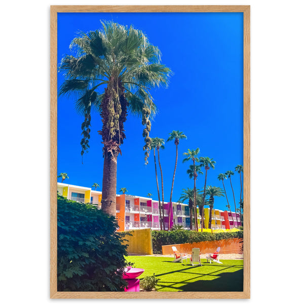 Palm Prism Serenade - Framed Wall Art