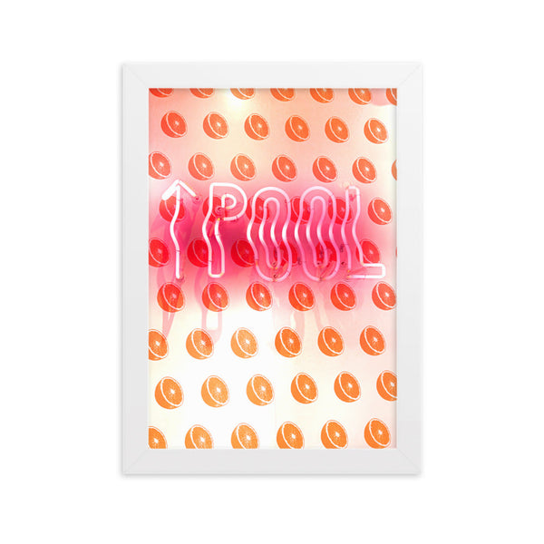 Pool Sign - Framed Wall Art