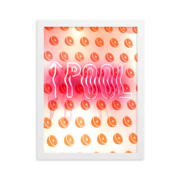 Pool Sign - Framed Wall Art