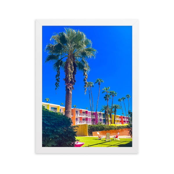 Palm Prism Serenade - Framed Wall Art