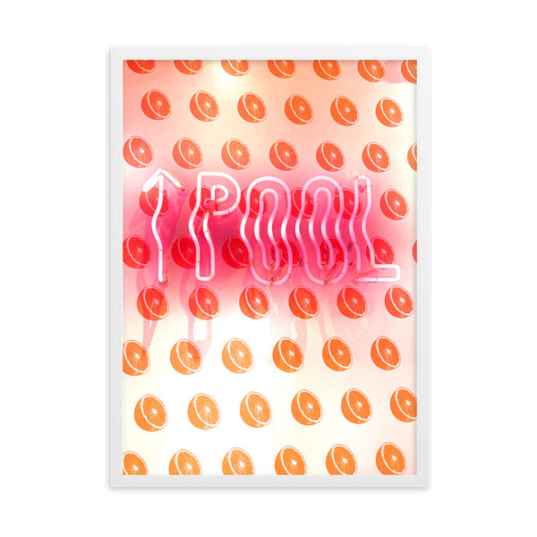 Pool Sign - Framed Wall Art