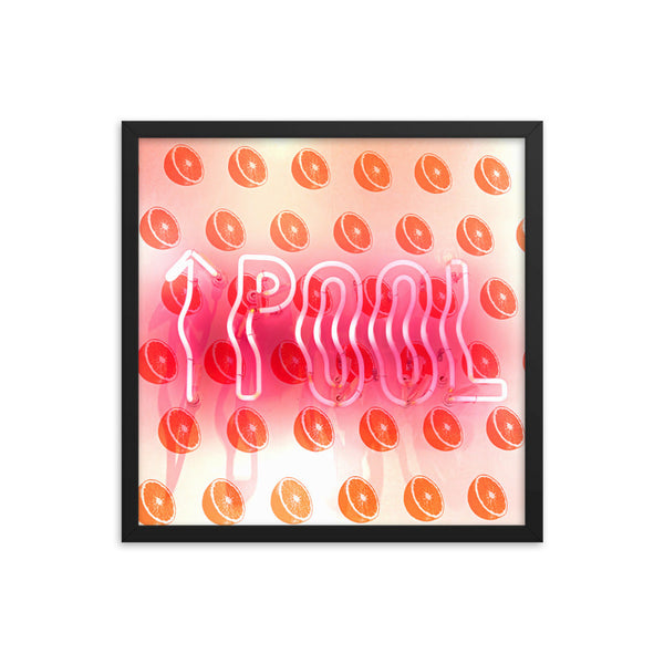 Pool Sign - Framed Wall Art