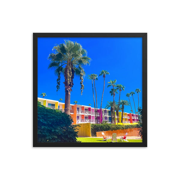 Palm Prism Serenade - Framed Wall Art