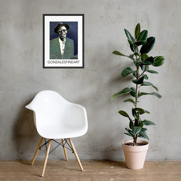 Lightnin HopkinsFramed poster - Gifts for You 'n Me