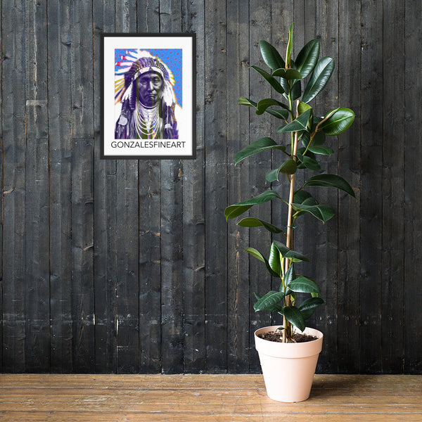 Chief Joseph Color Framed poster