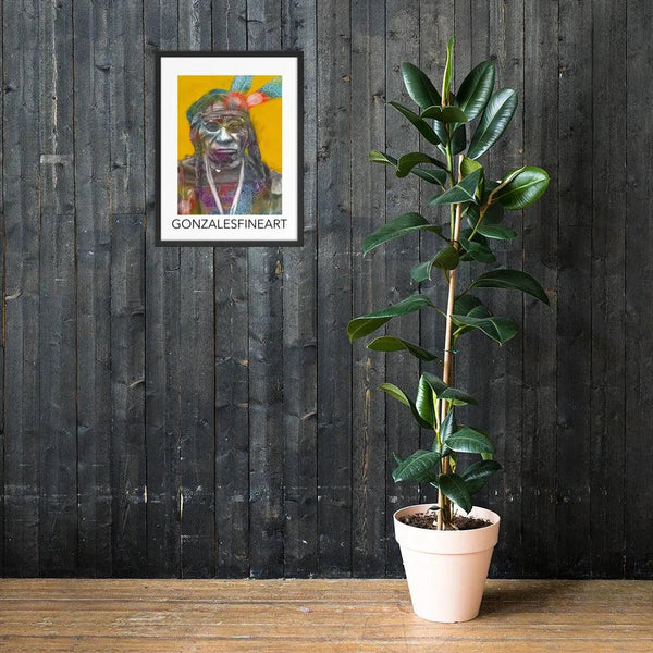 Chief Blue Horse Framed poster - Gifts for You 'n Me