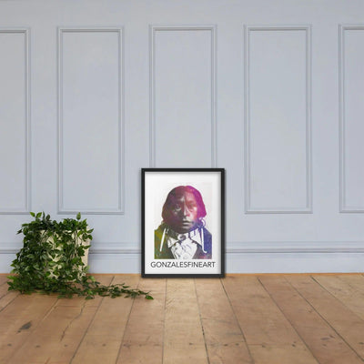 James Garfield Velarde Framed poster