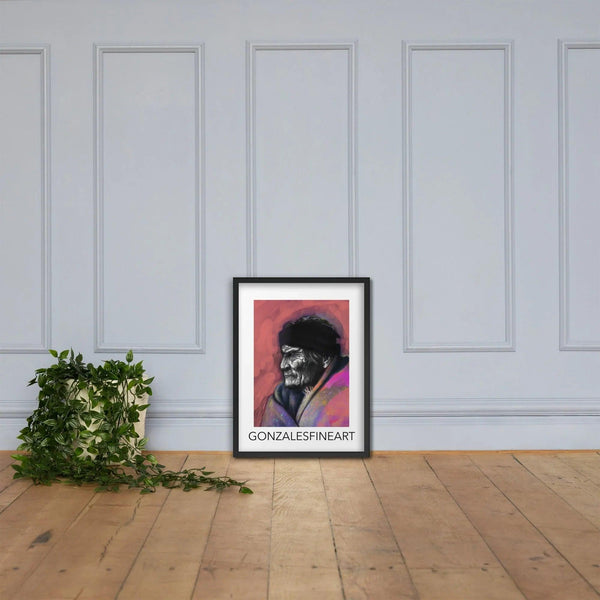 Geronimo Profile Framed poster - Gifts for You 'n Me