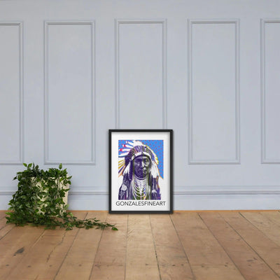 Chief Joseph Color Framed poster