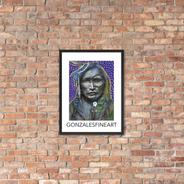 Iron White Man Framed poster